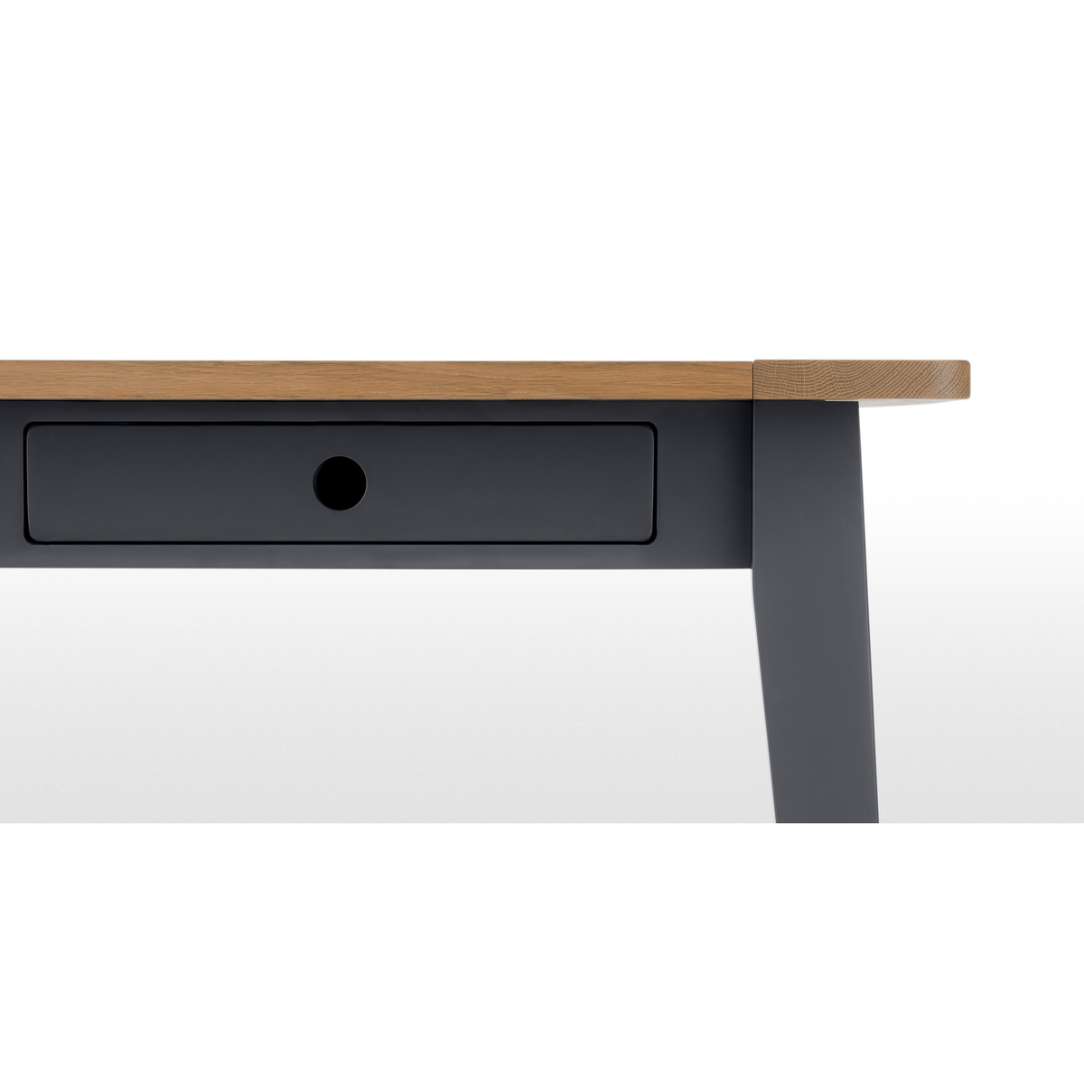 Ralph 6 - 8 seat Extending Dining table, Oak and Charcoal – image 9