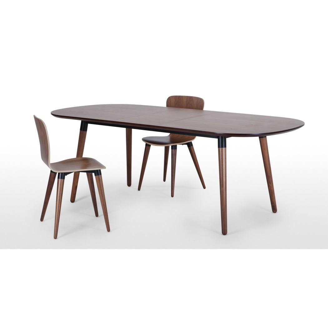 Edelweiss Extending Dining Table, Walnut and Black – image 4