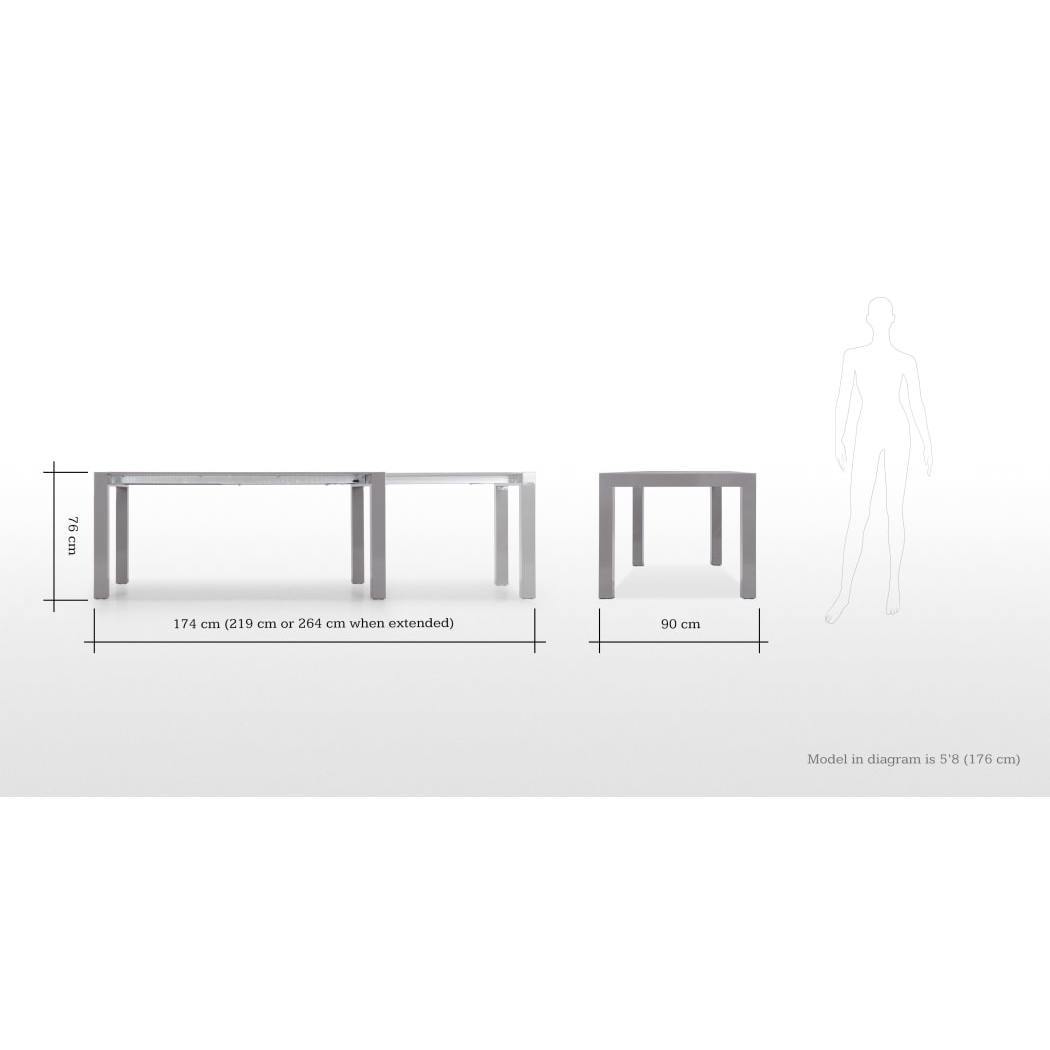Bramante Extending Dining Table, Grey – image 8