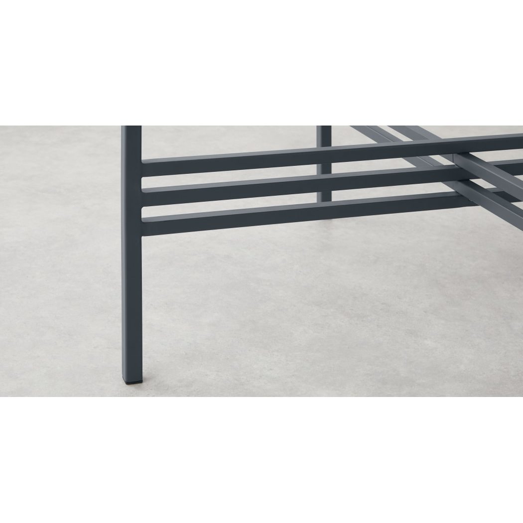 MADE Essentials Poppy Round Dining Table, Metal and Smoked Glass – image 5