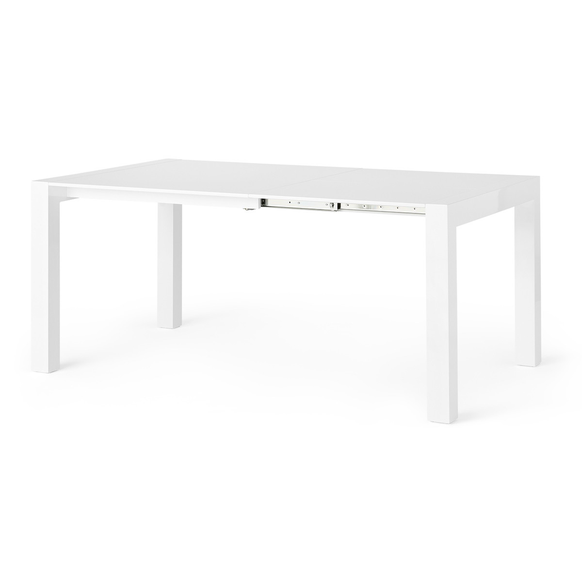 Bramante 4-8 Seat Square Extending Dining Table, White – image 2
