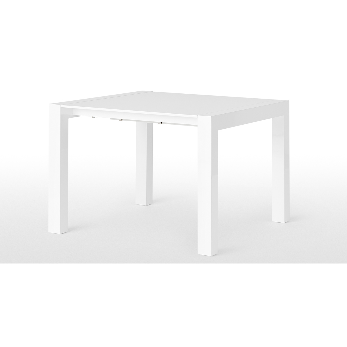 Bramante 4-8 Seat Square Extending Dining Table, White – image 3
