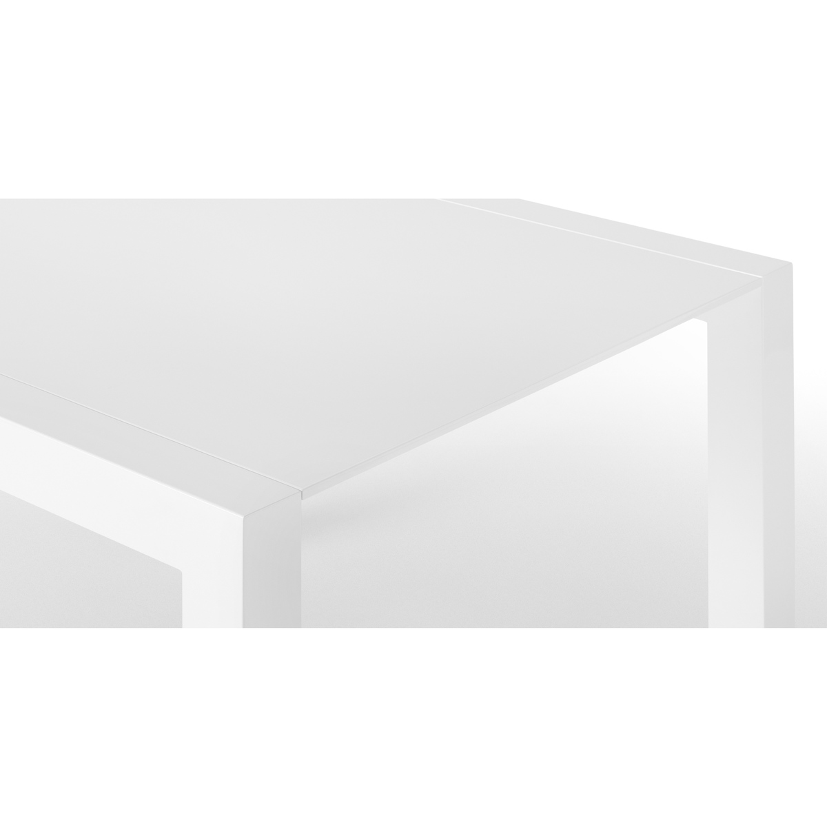 Bramante 4-8 Seat Square Extending Dining Table, White – image 4