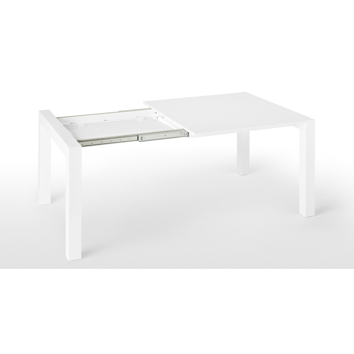 Bramante 4-8 Seat Square Extending Dining Table, White – image 6