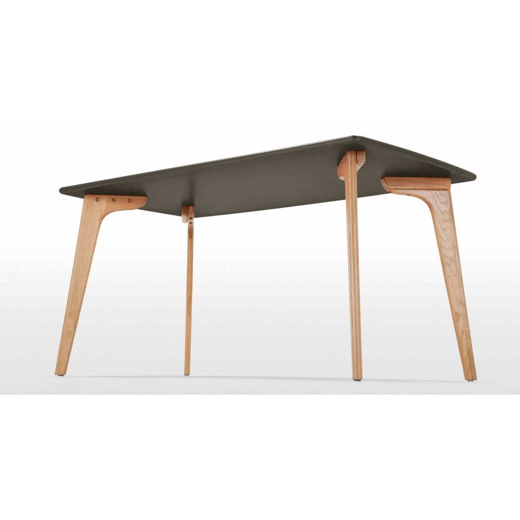 Fjord Rectangle Dining Table, Oak and Grey – image 2