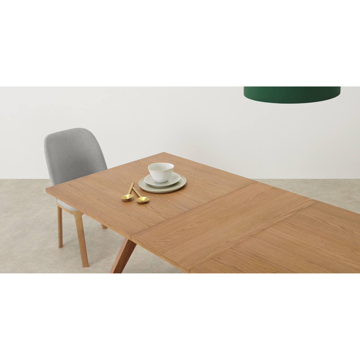 Wingrove 8-10 Seat Extending Dining Table, French Oak – image 4
