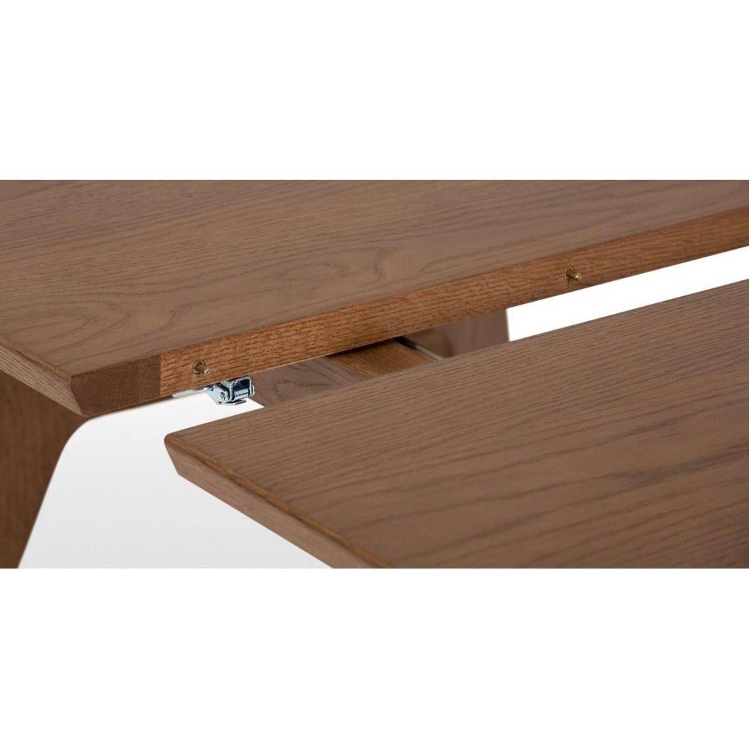 Jenson Extending Dining Table, Dark Stain Oak – image 4
