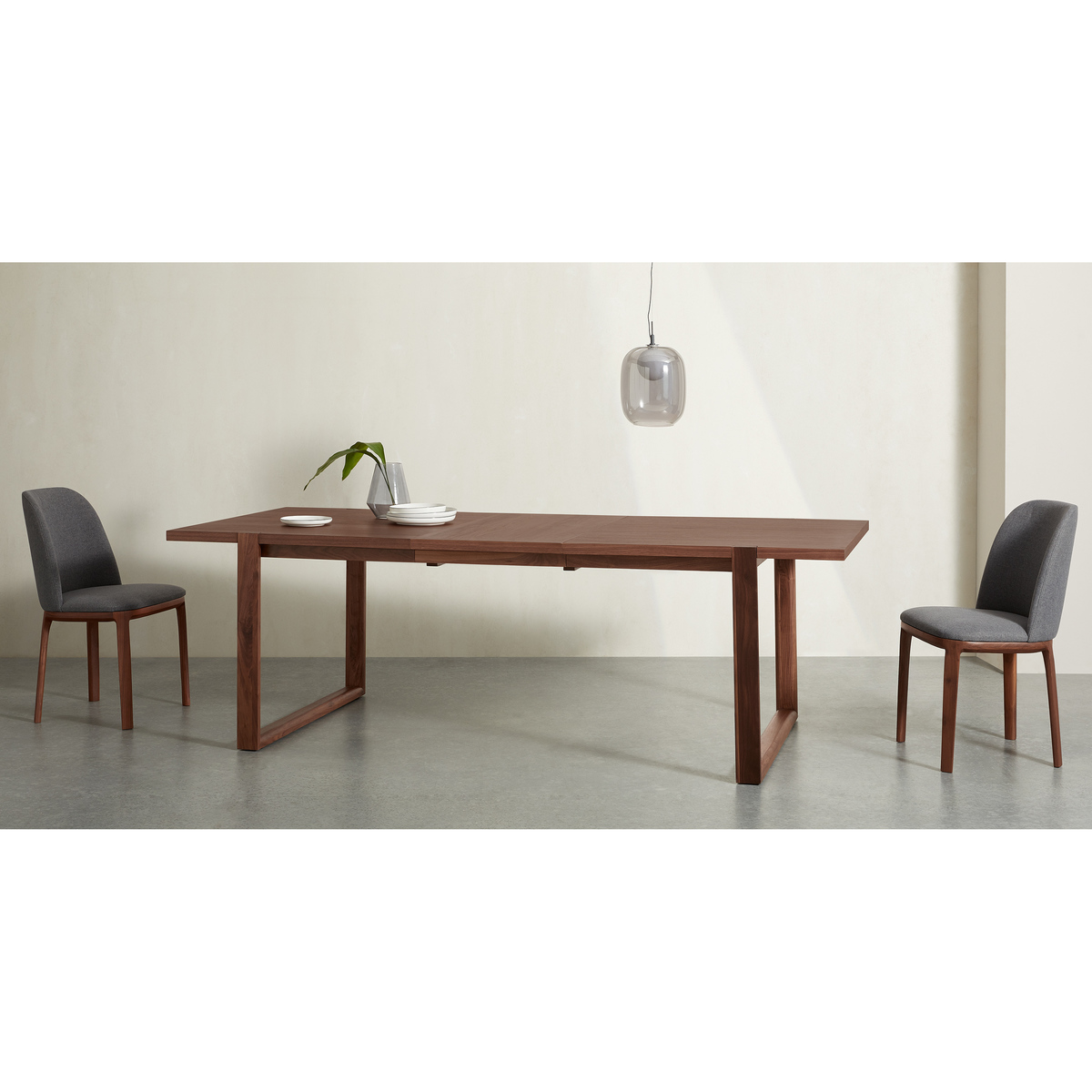 Nuno 6 - 8 Seat Extending Dining Table, Walnut – image 2