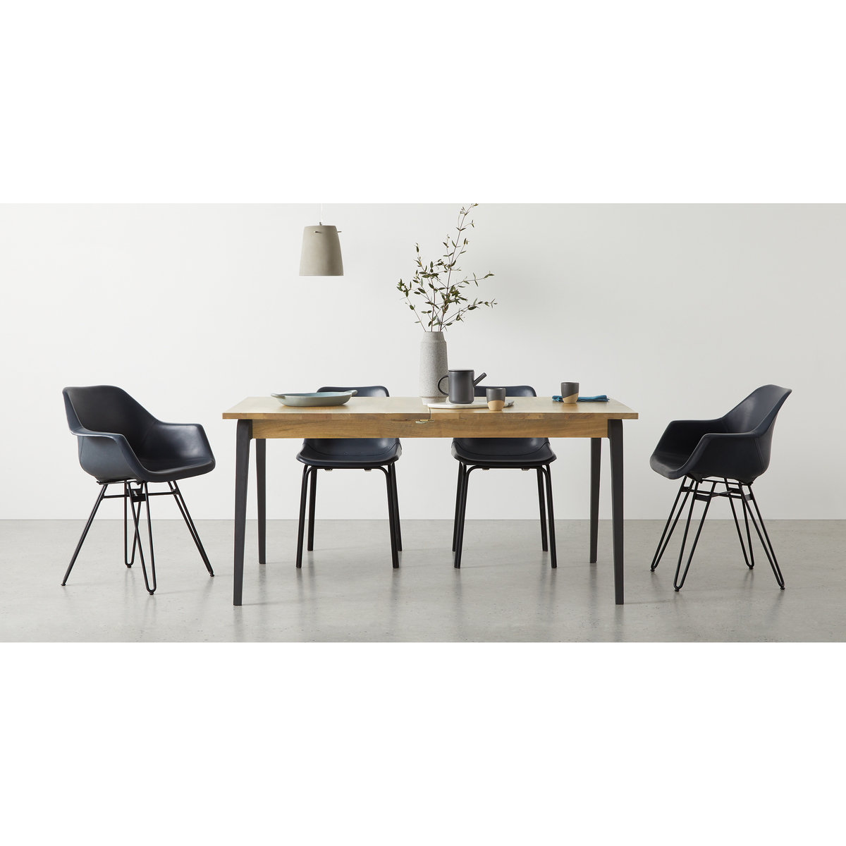 Lucien 8 Seat Extending Dining Table, Light Mango Wood – image 2