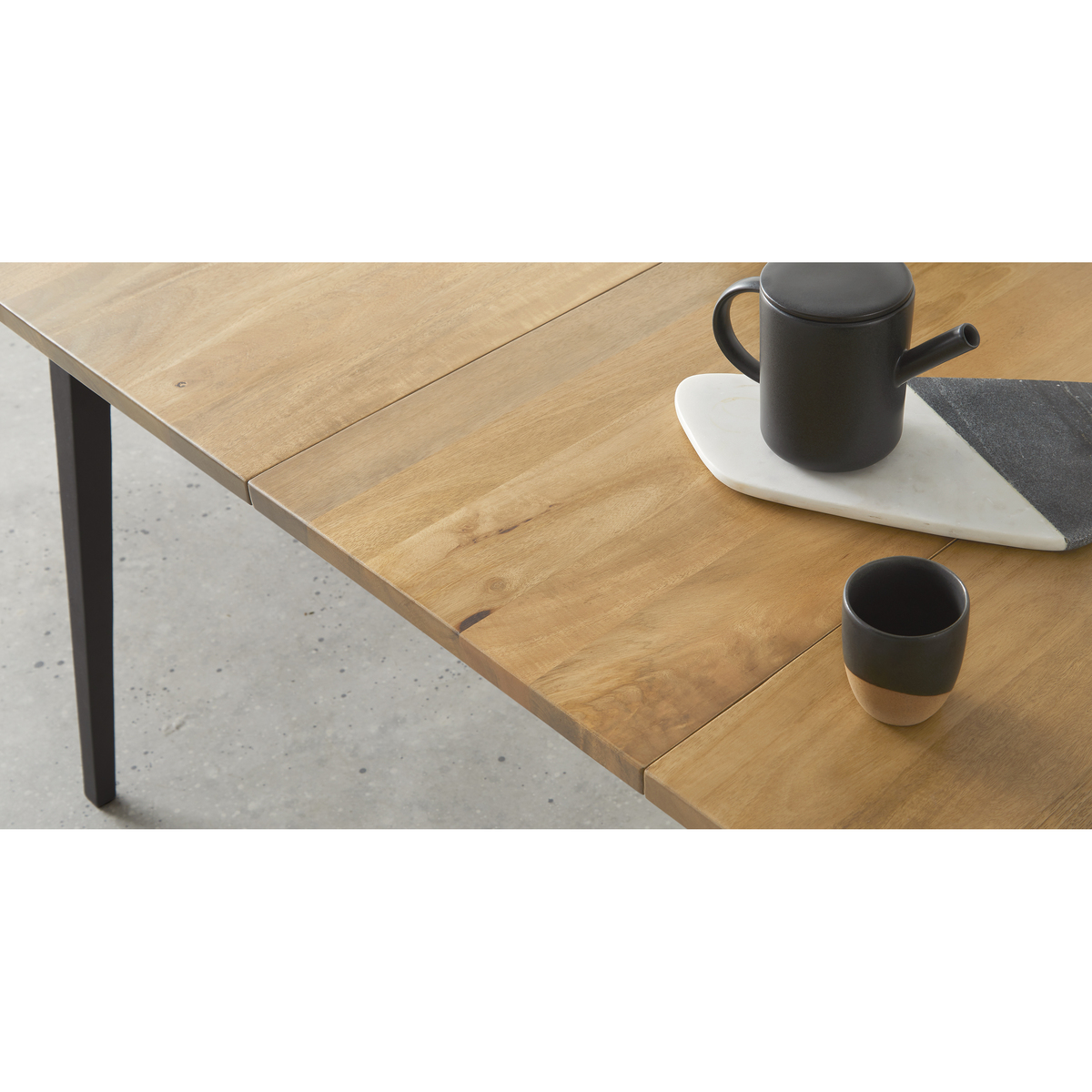 Lucien 8 Seat Extending Dining Table, Light Mango Wood – image 3