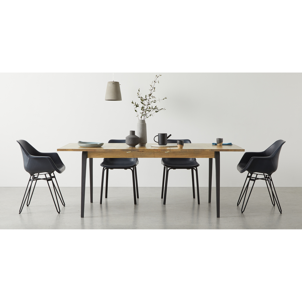 Lucien 8 Seat Extending Dining Table, Light Mango Wood – image 6