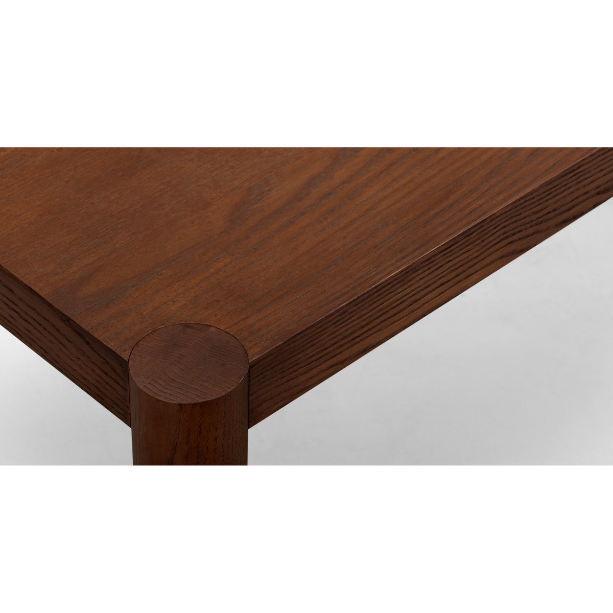Joseph 6 Seat Dining Table, Dark Stain Ash – image 4