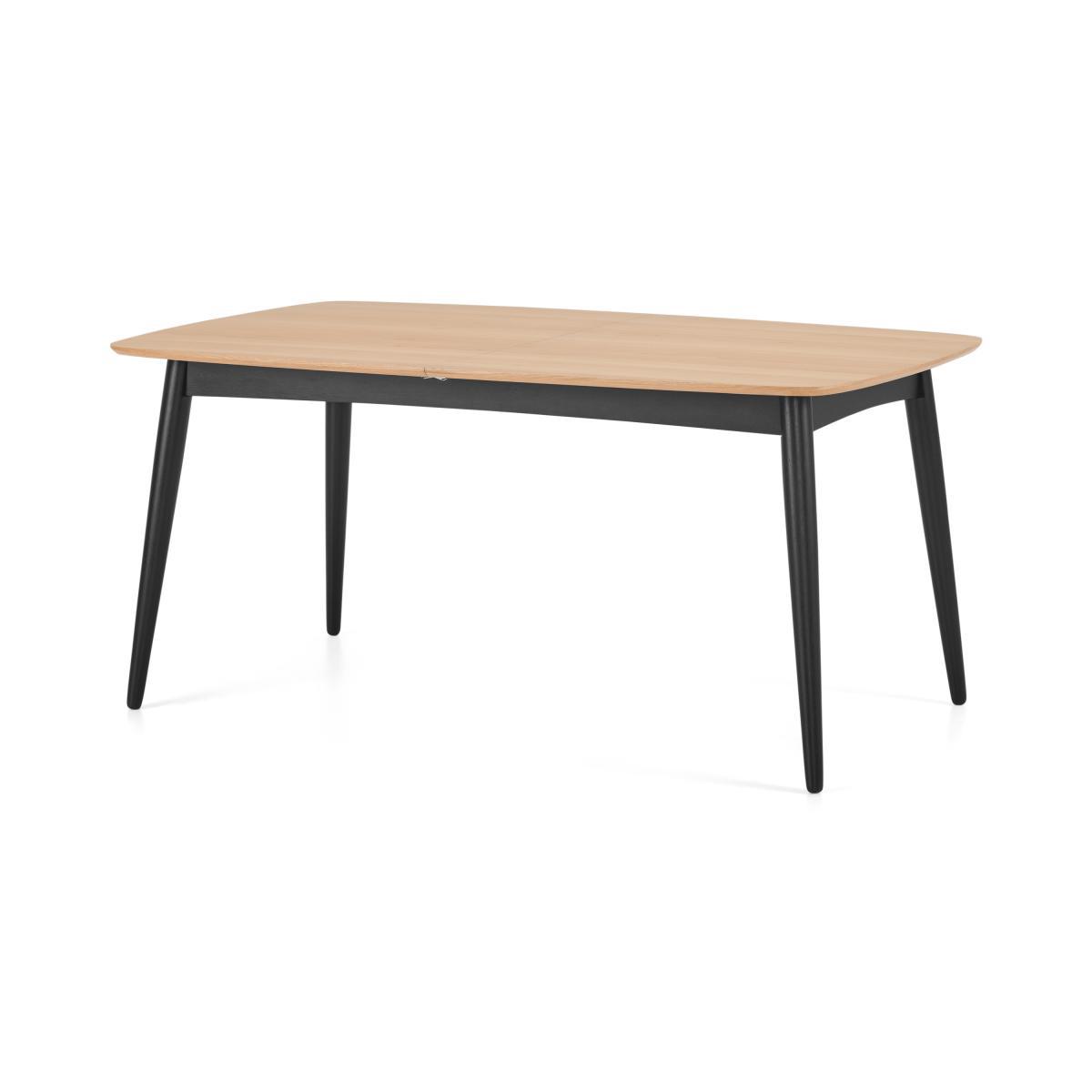 Deauville 6-8 Seat Extending Dining Table, Oak & Charcoal Black – image 4