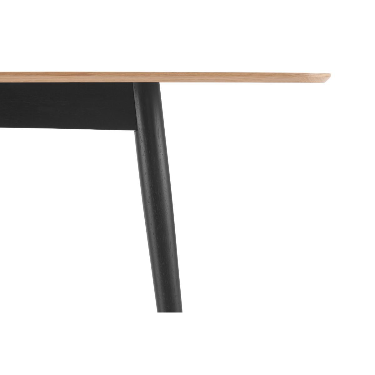 Deauville 6-8 Seat Extending Dining Table, Oak & Charcoal Black – image 10