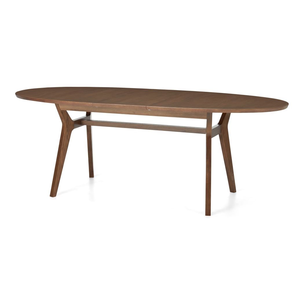 Jenson Oval Extending Dining Table, Dark Stain Oak – image 2