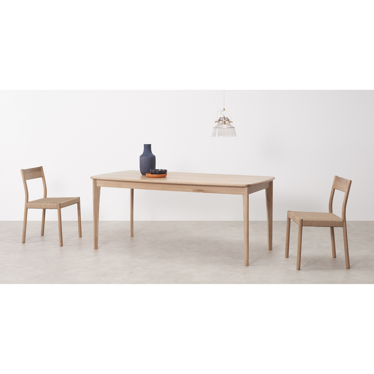 Monty 6 Seat Dining Table, Oak – image 3