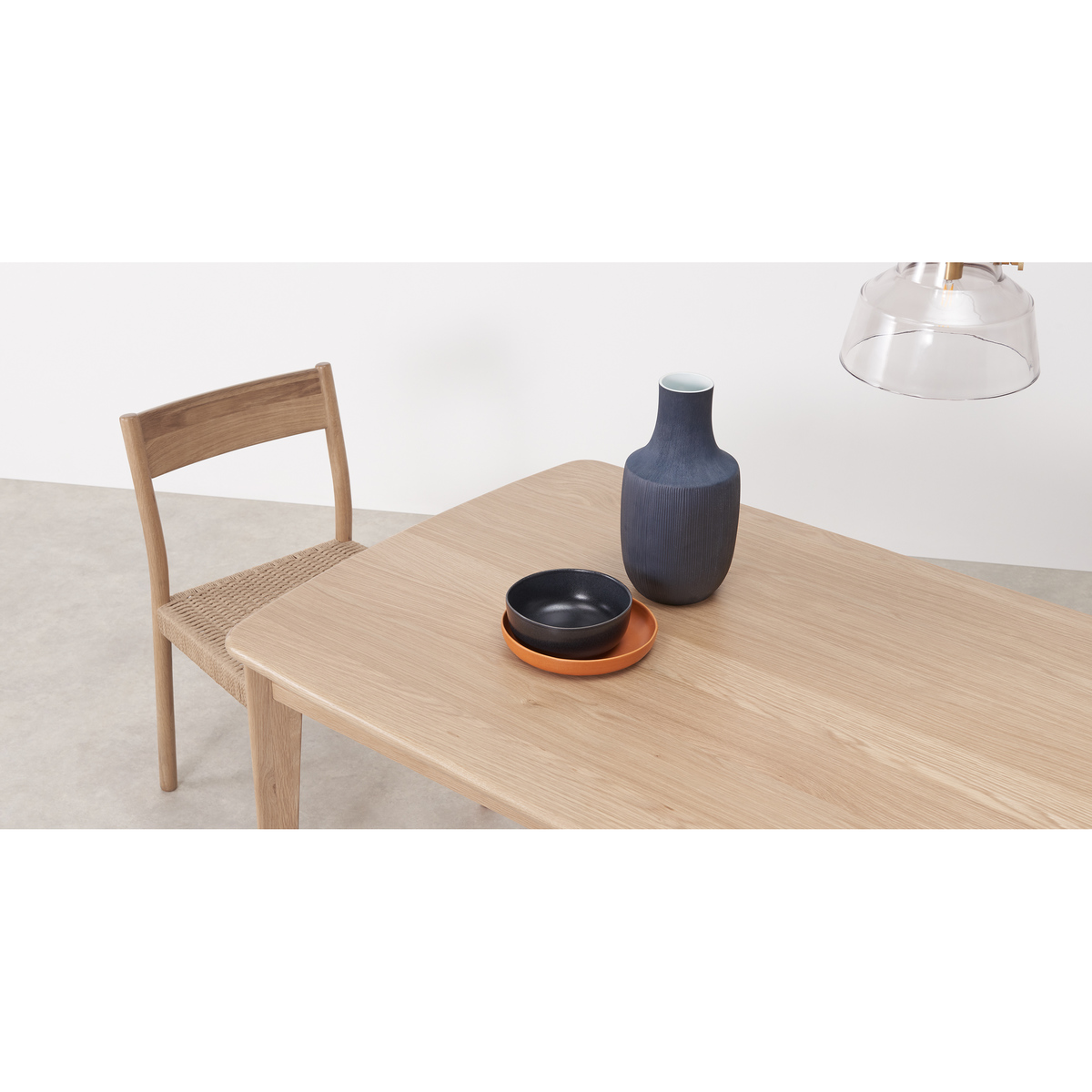 Monty 6 Seat Dining Table, Oak – image 4