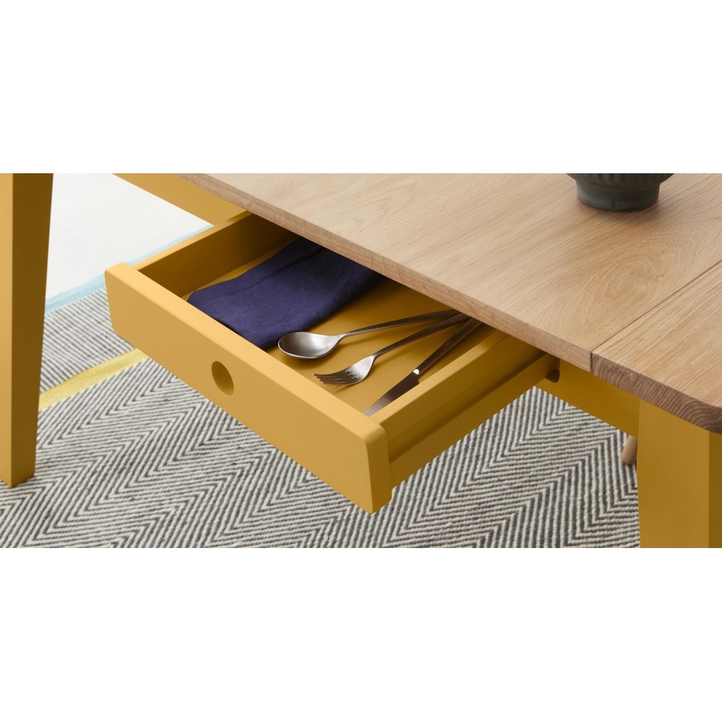 Ralph Compact Dining Table, Mustard Yellow – image 4