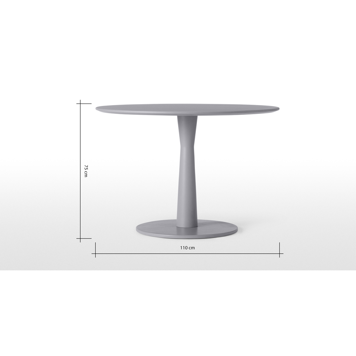 Bromley 4 seat Dining table, Grey – image 5