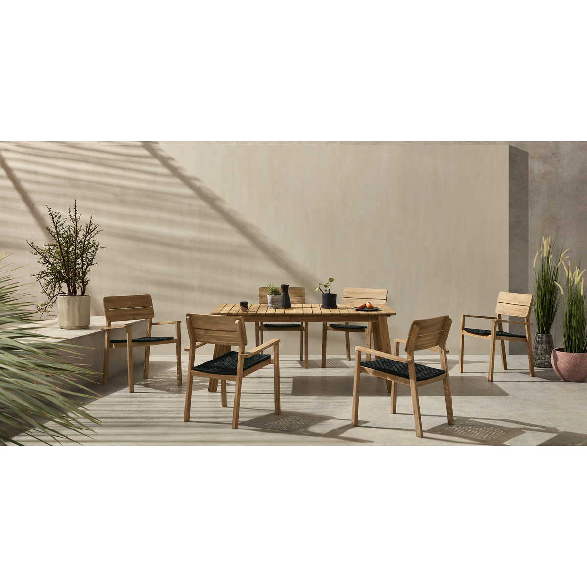 Jala Garden Dining Table, Acacia wood – image 2