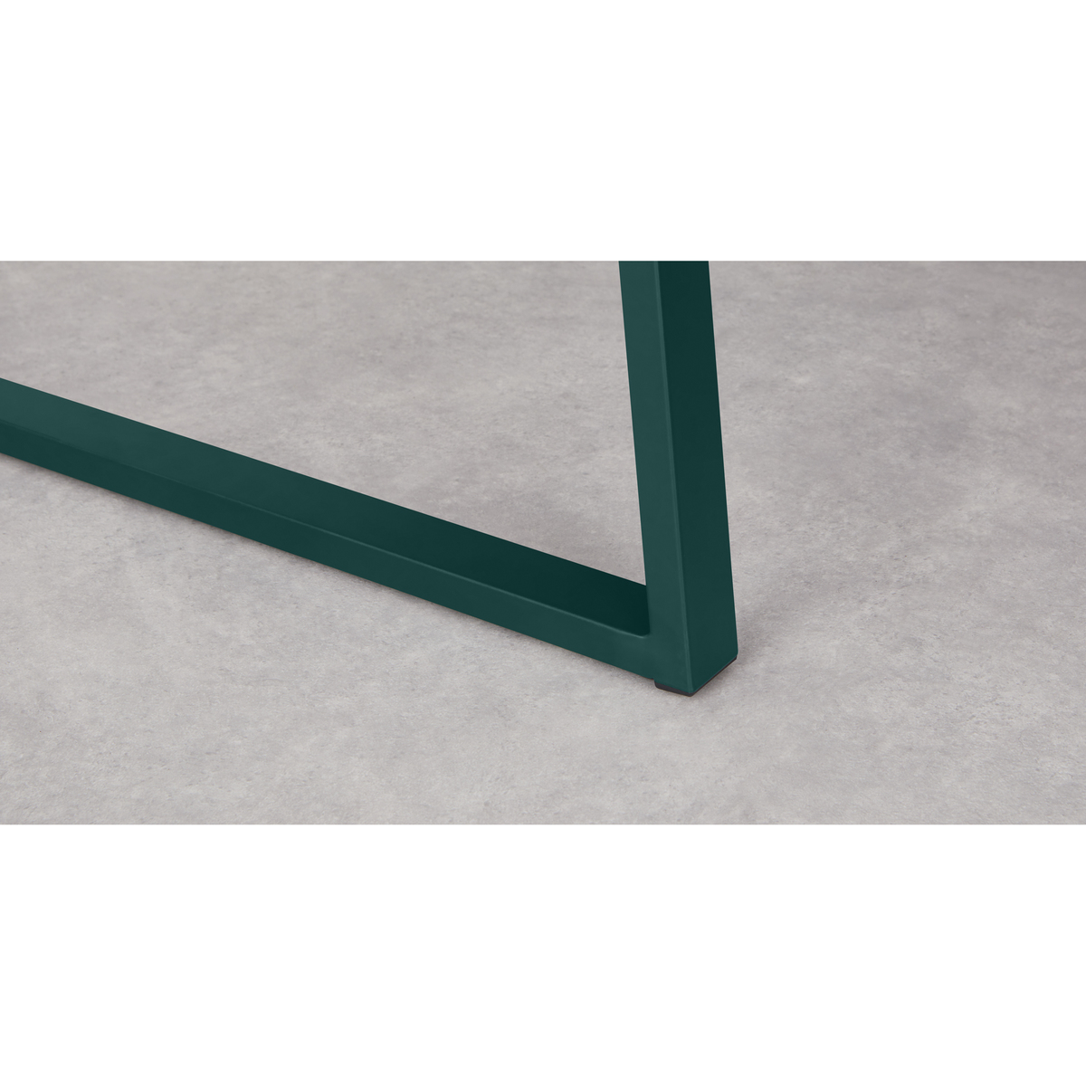 Catfield 4 Seat Rectangular Dining Kitchen Table, Green and Grey – image 5