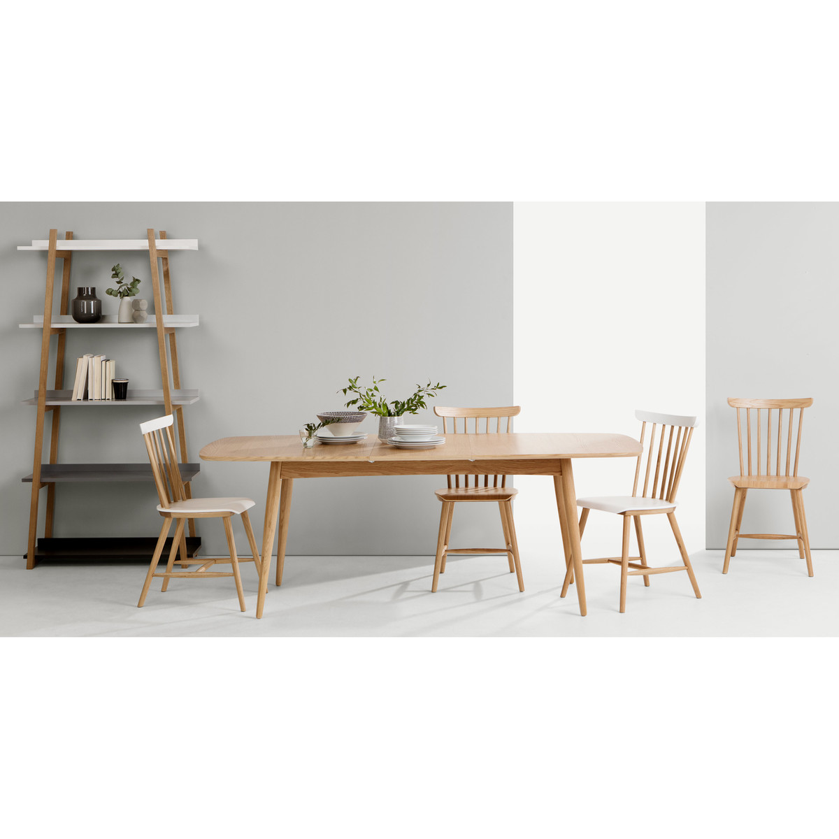 Deauville 6-8 Seat Extending Dining Table, Oak – image 8
