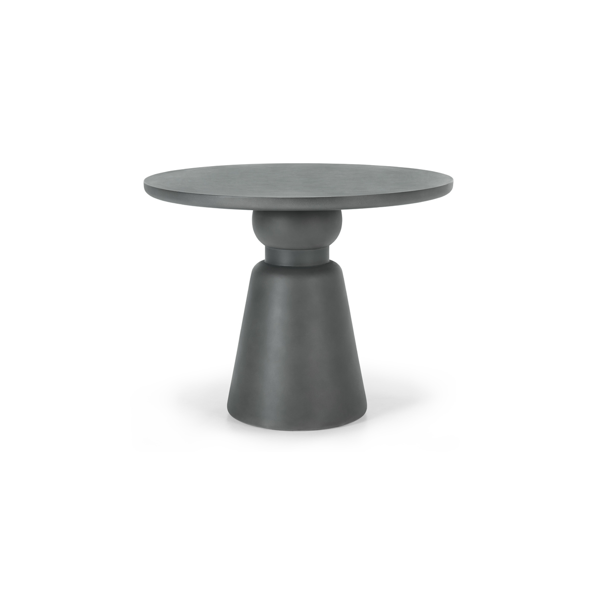 Maho Garden Round Dining Table, Textured Grey Concrete – image 6