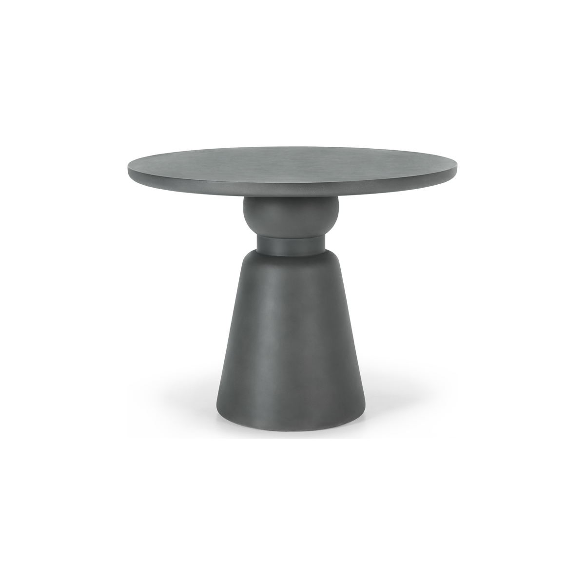 Maho Garden Round Dining Table, Textured Grey Concrete – image 1