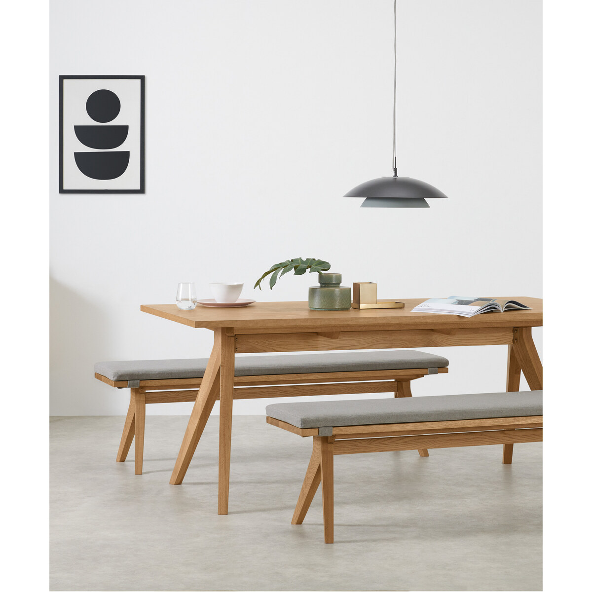 Wingrove 8 Seat Dining Table, French Oak – image 4