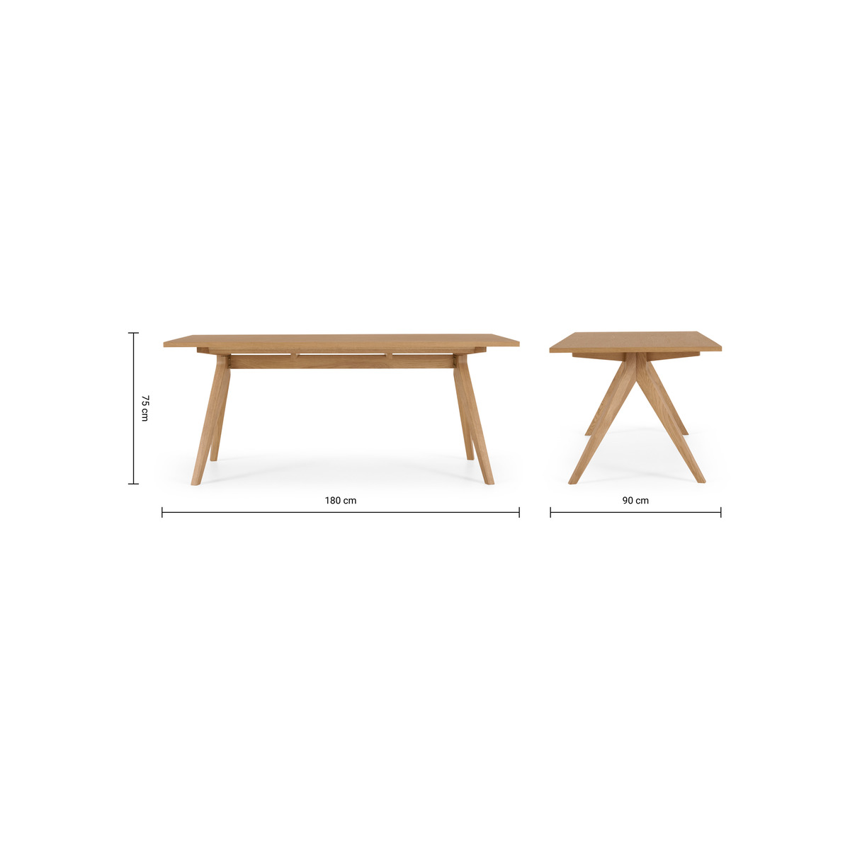Wingrove 8 Seat Dining Table, French Oak – image 9