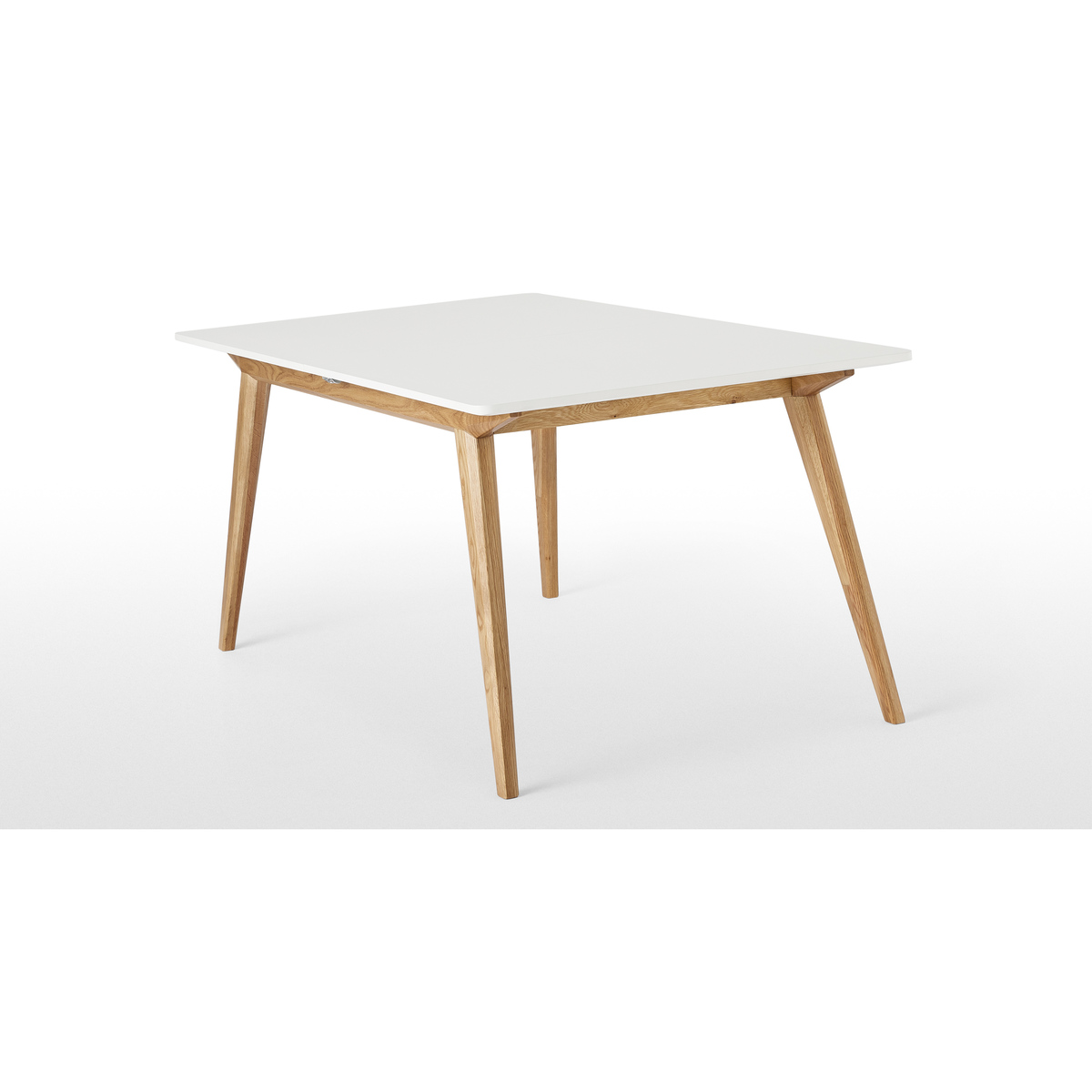 Aveiro 6-8 Seat Extending Dining Table, Natural Oak and White – image 9