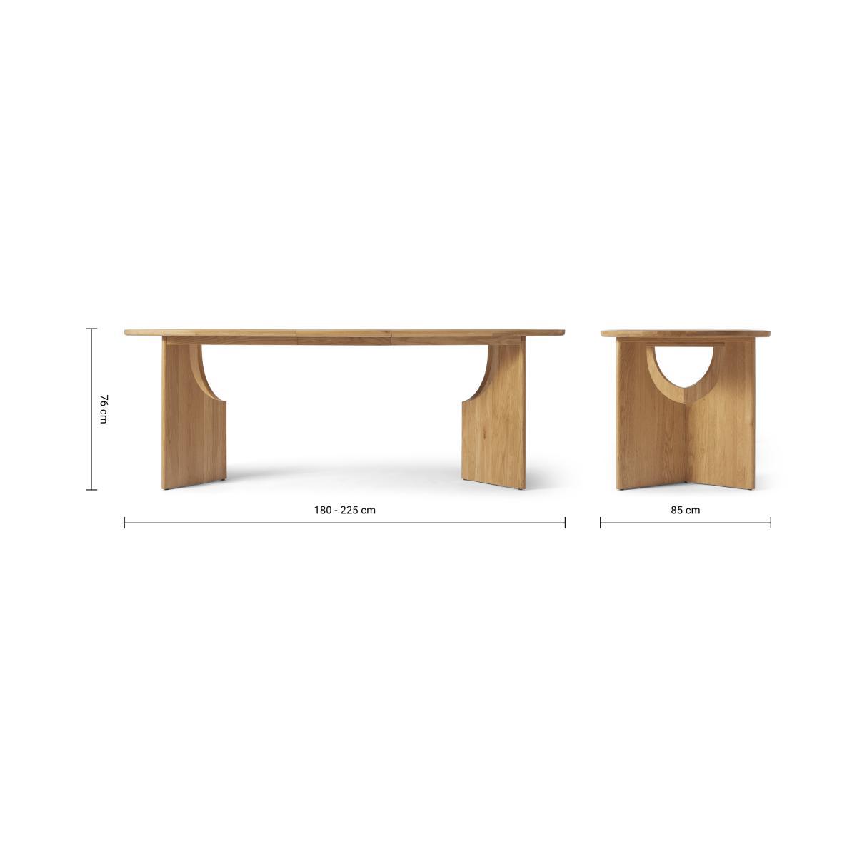 Mekkin 6-8 Seat Extending Dining Table, Oak – image 11