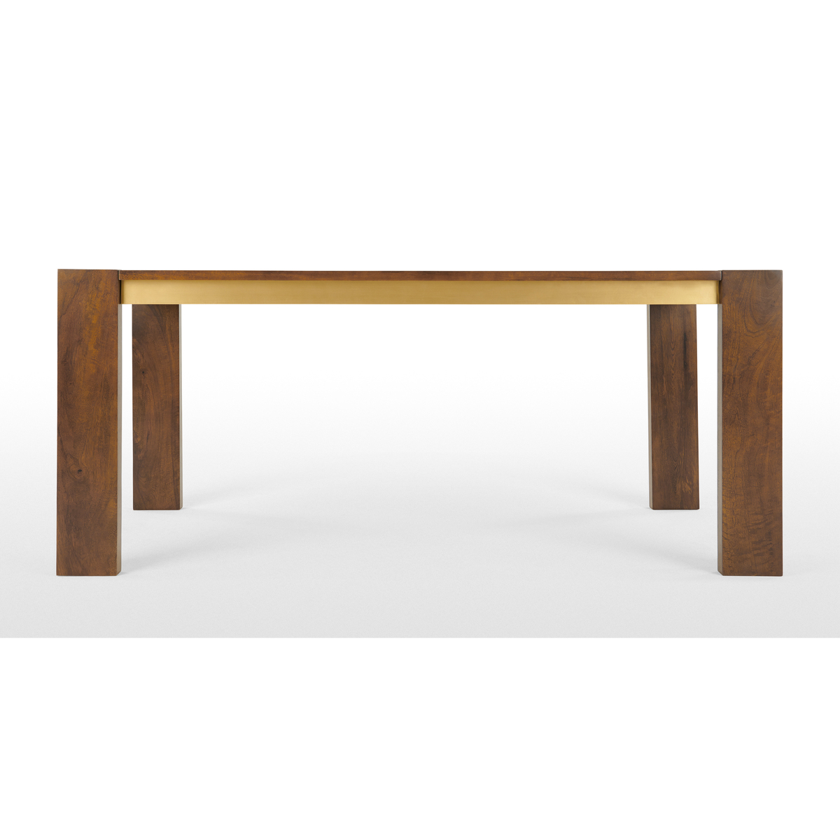 Anderson 8 Seat Dining Table, Mango Wood and Brass – image 5