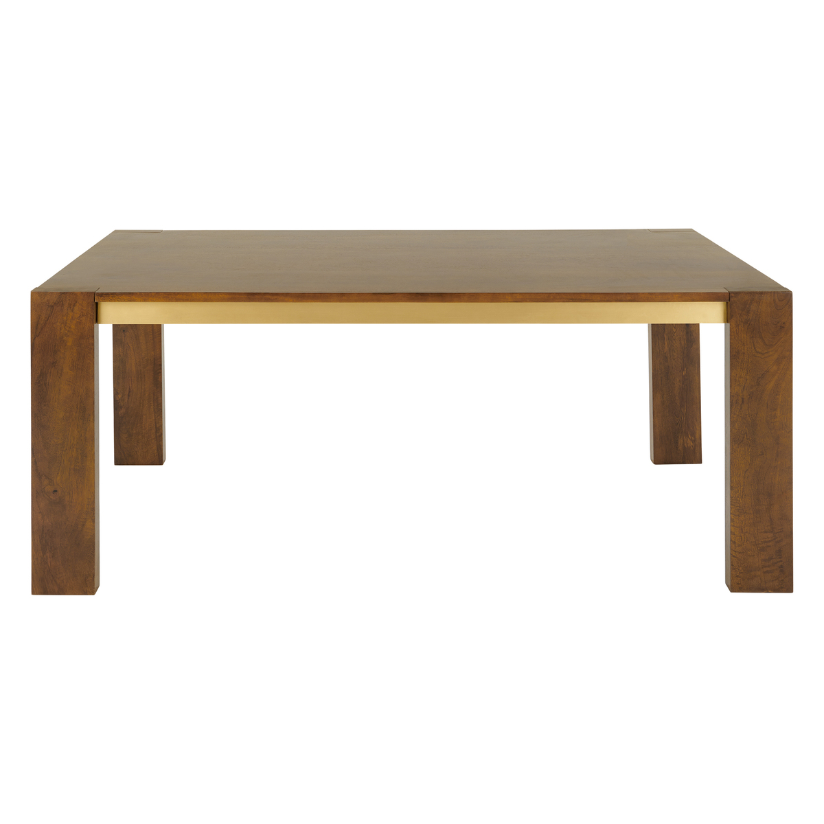 Anderson 8 Seat Dining Table, Mango Wood and Brass – image 2