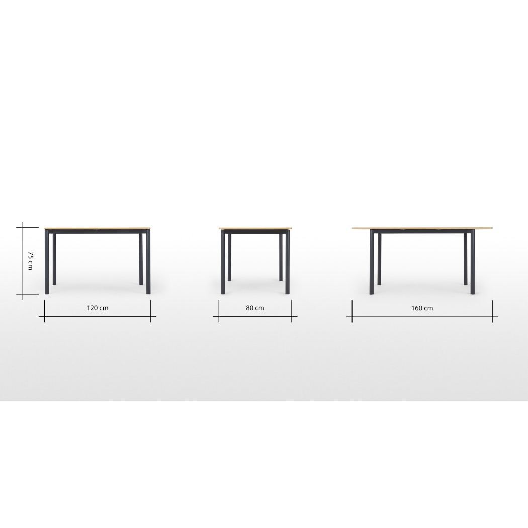 Made Essentials Mino Extending Dining table, Oak – image 7