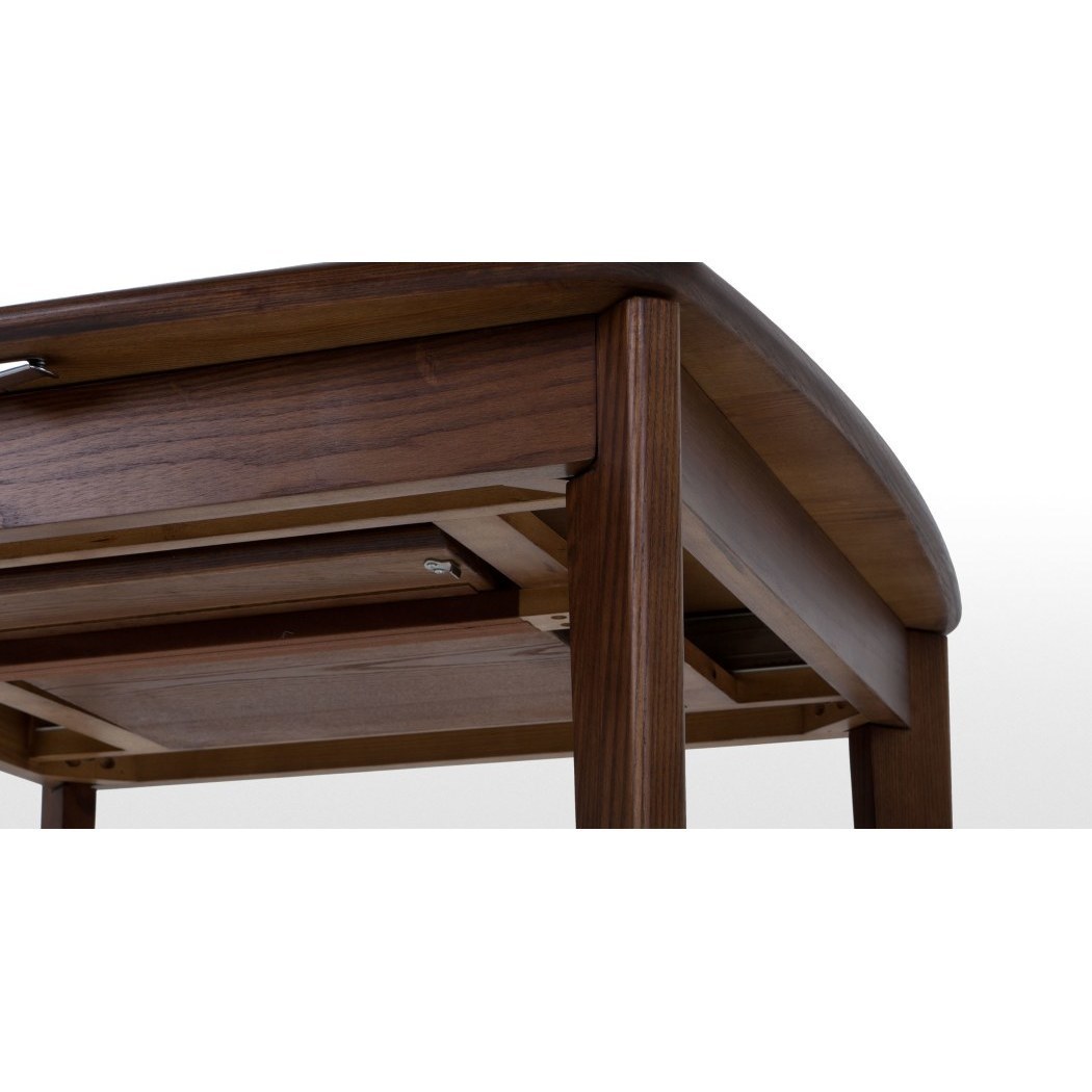 Monty Extending Dining Table, Dark Stain Ash – image 7