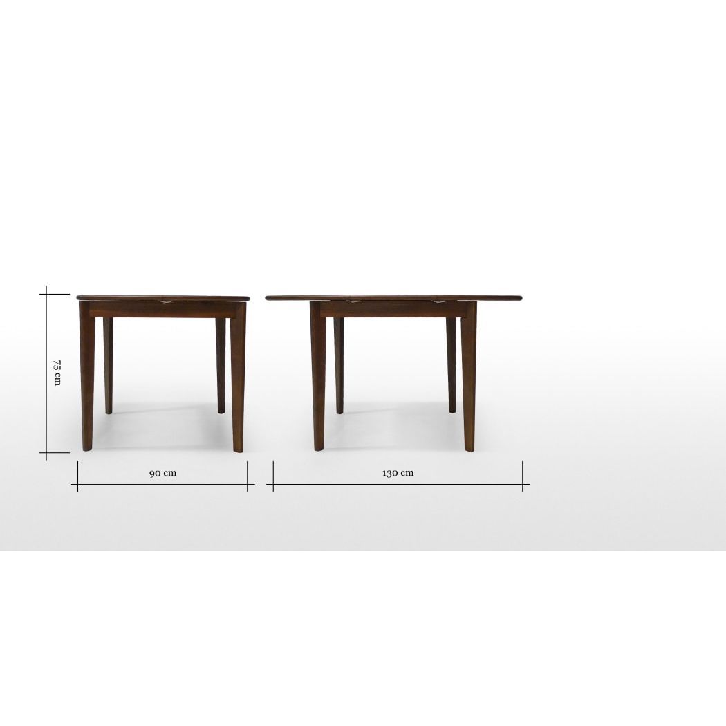 Monty Extending Dining Table, Dark Stain Ash – image 8