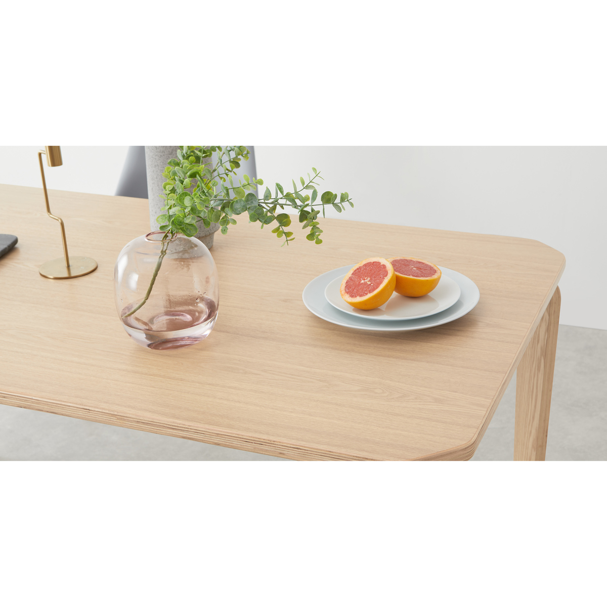 MADE Essentials Alma 6 Seat Rectangle Dining Table, Ash – image 6
