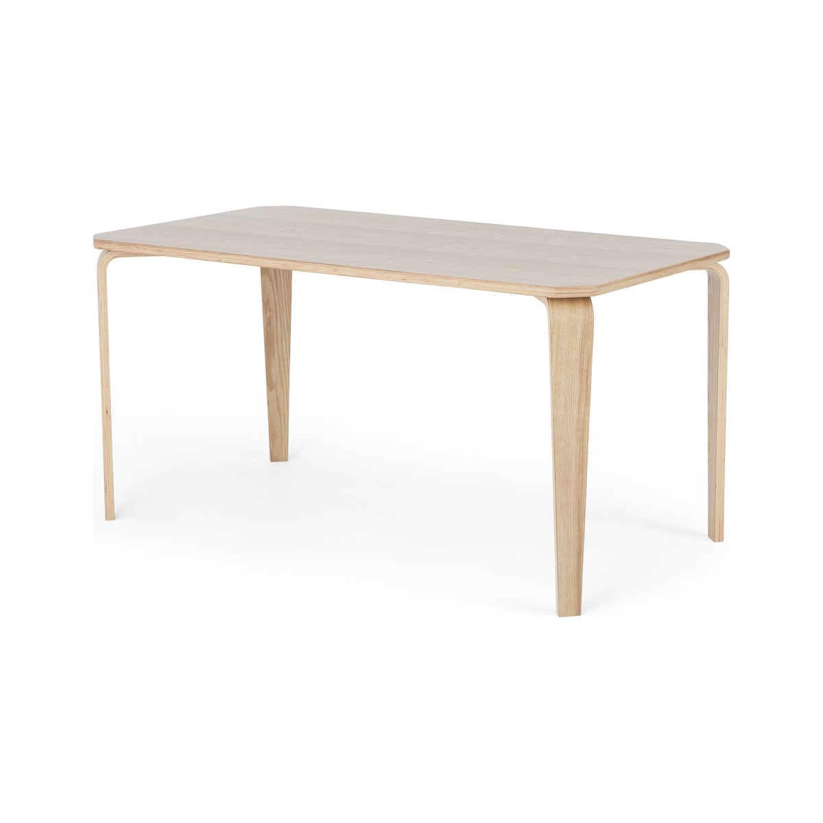 MADE Essentials Alma 6 Seat Rectangle Dining Table, Ash – image 1