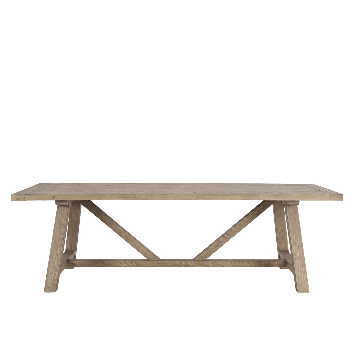 Iona 10 Seat Dining Table, Solid Pine and Grey – image 3