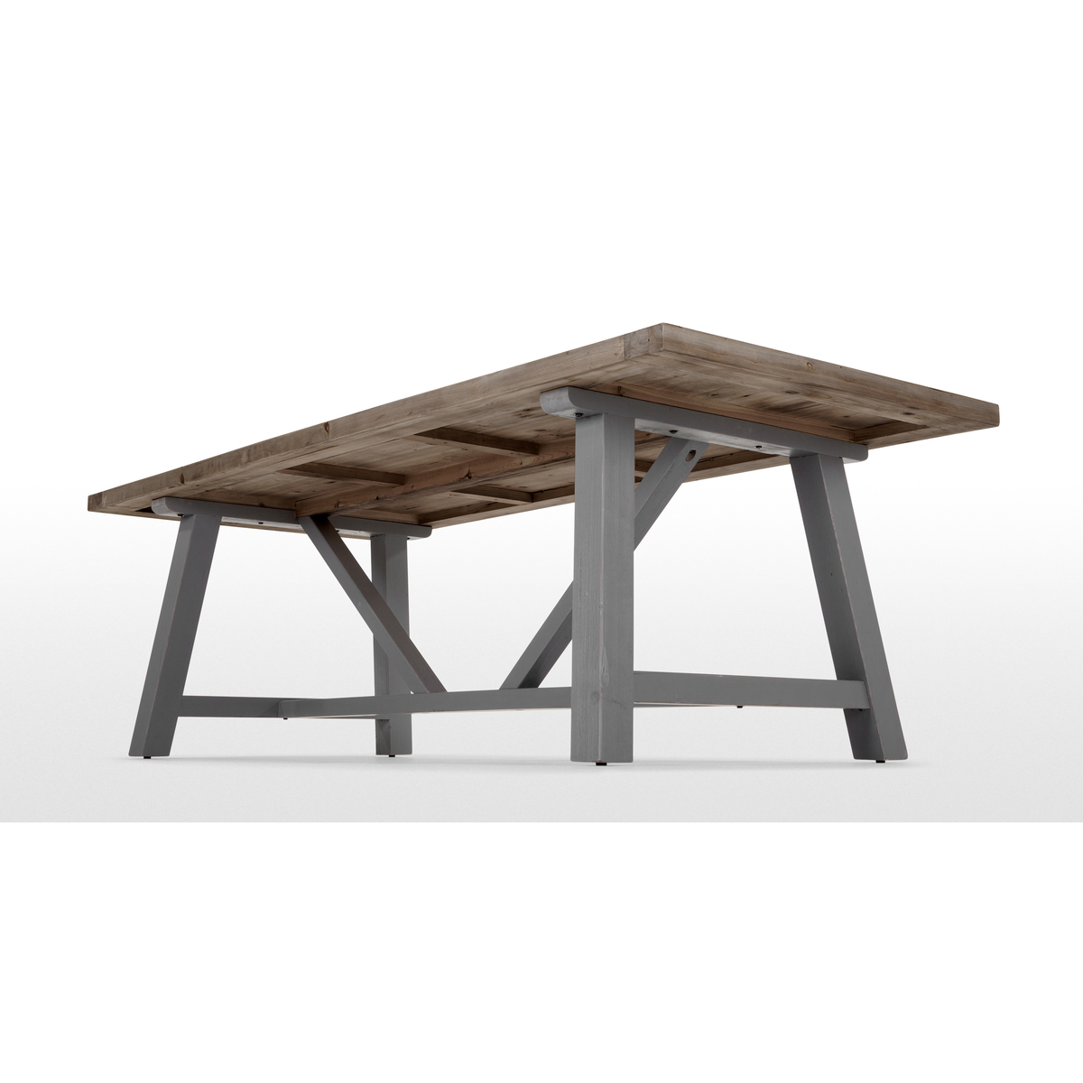 Iona 10 Seat Dining Table, Solid Pine and Grey – image 6