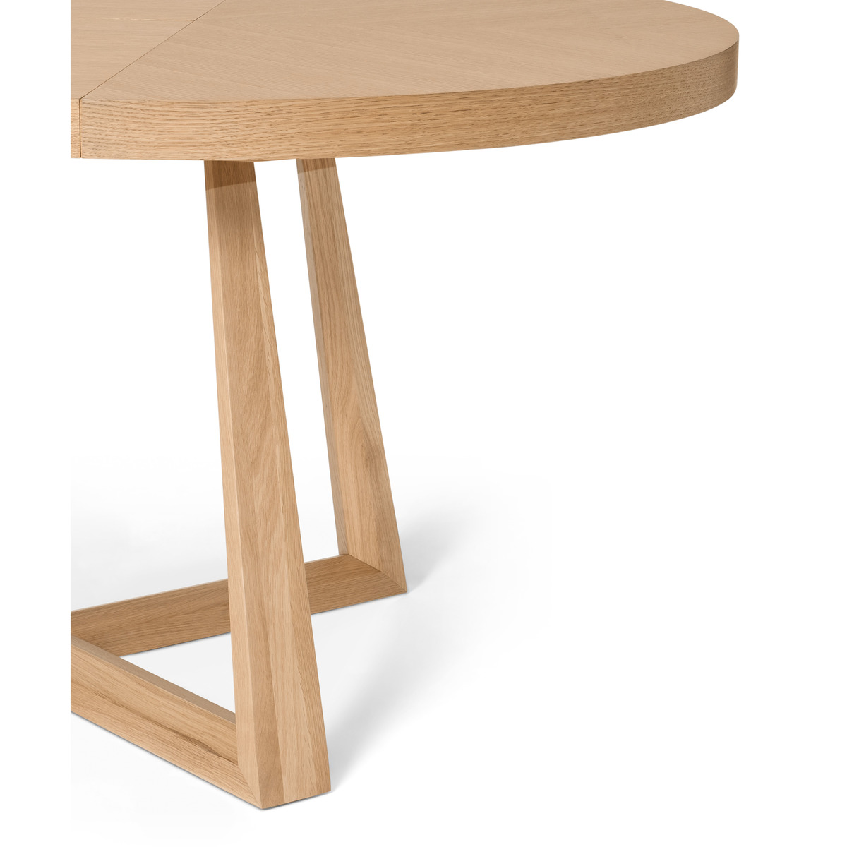 Belgrave 4-6 Seat Round Extending Dining Table, Oak – image 4