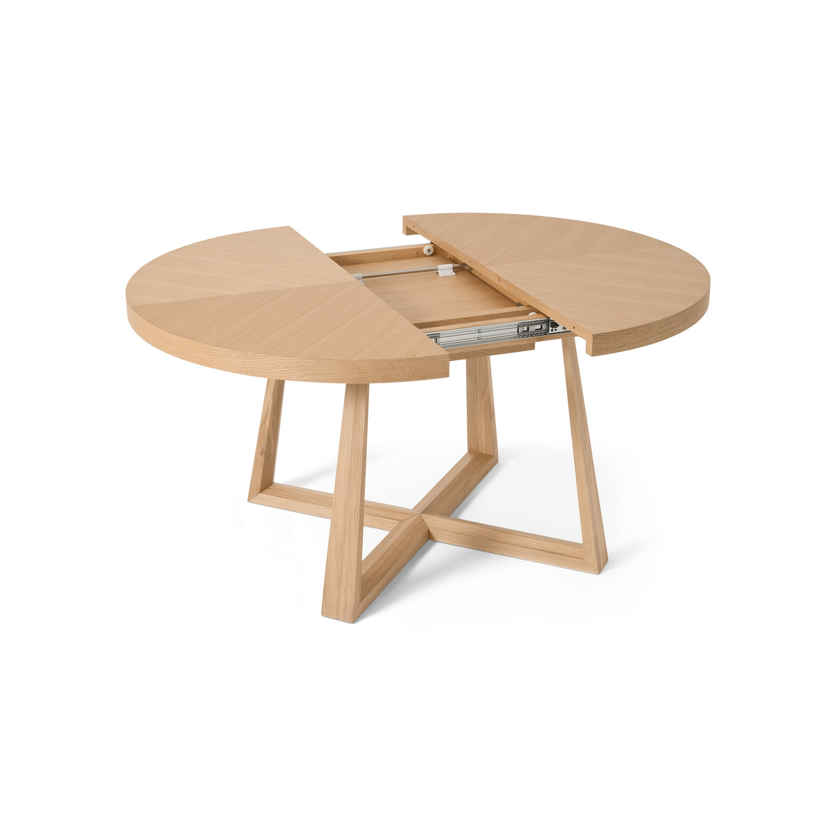 Belgrave 4-6 Seat Round Extending Dining Table, Oak – image 7