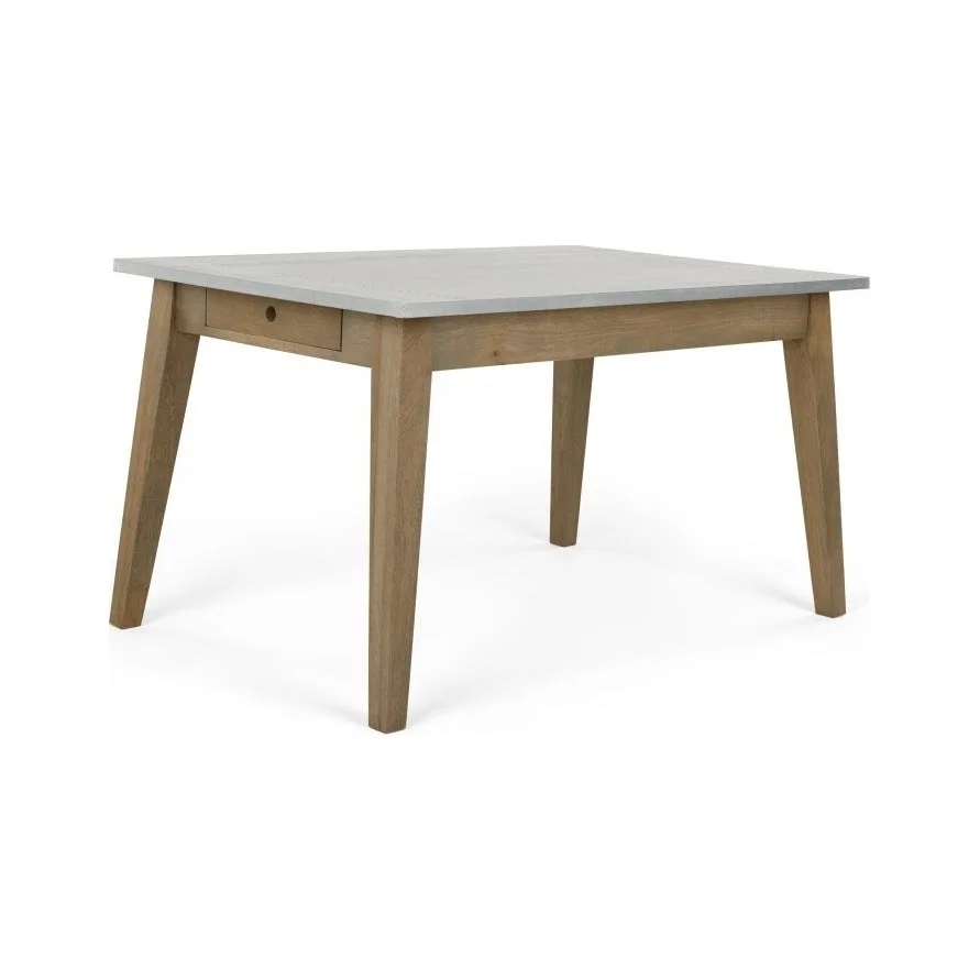 Fawn Dining Table, Mango Wood and Zinc – image 1