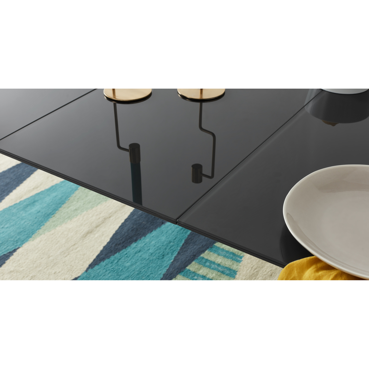 Tandil 8-12 Seat Extending Dining Table, Grey Glass – image 8