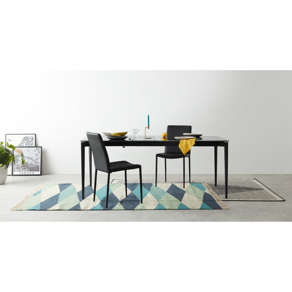 Tandil 8-12 Seat Extending Dining Table, Grey Glass – image 10