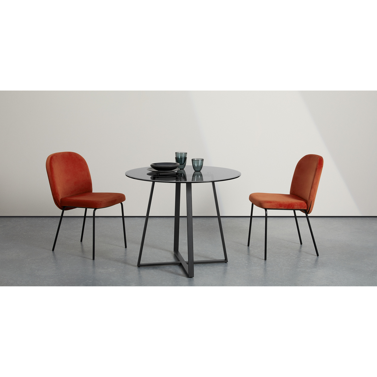 MADE Essentials Haku 2 Seat Round Dining Table, Black – image 2