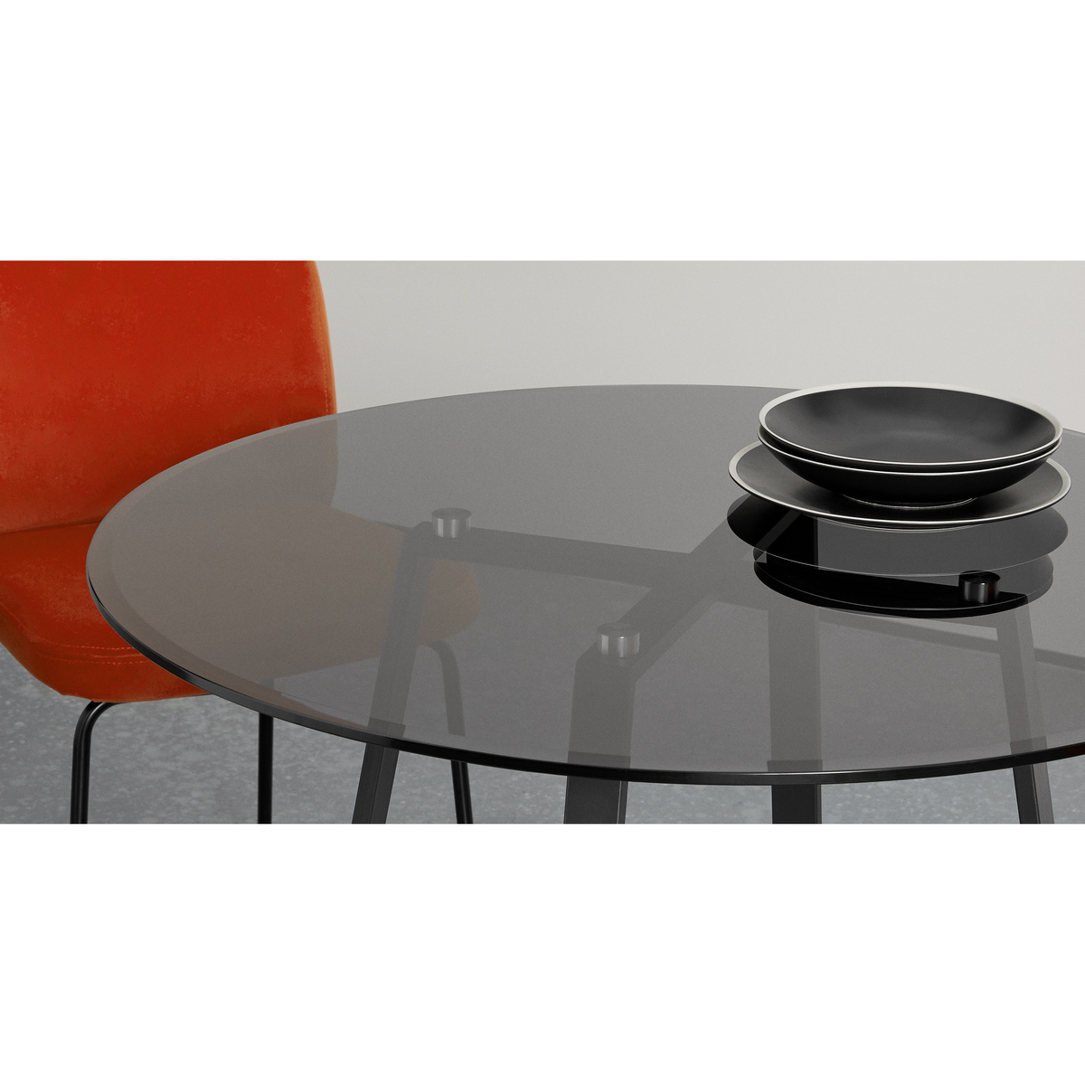 MADE Essentials Haku 2 Seat Round Dining Table, Black – image 3