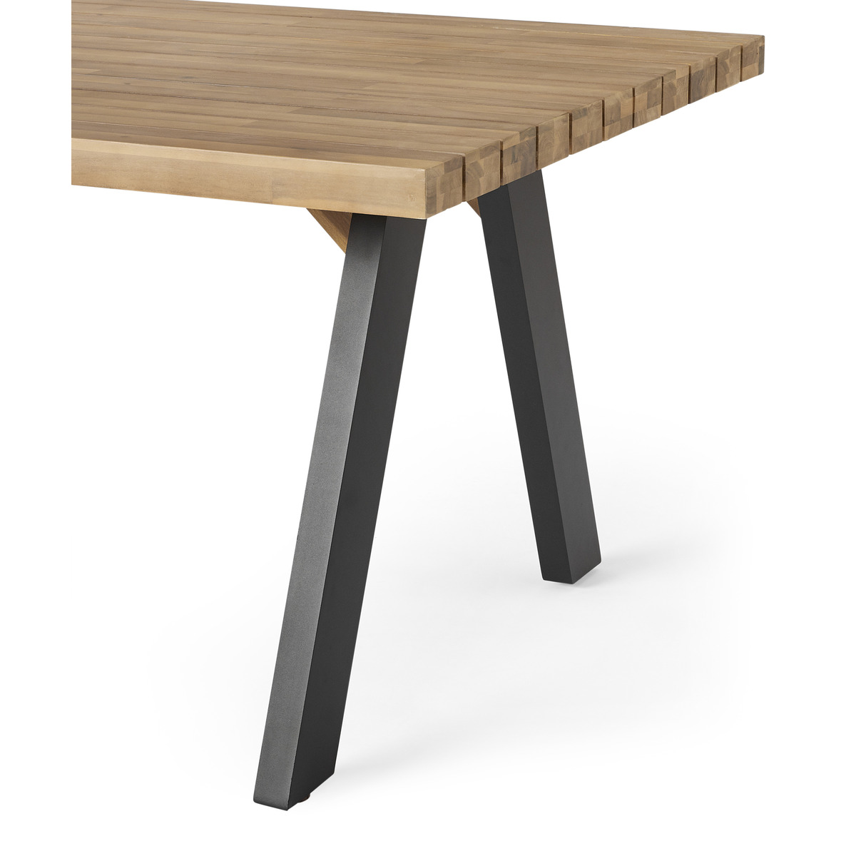 Bosco Garden Dining Table, Black & Acacia Wood – image 6