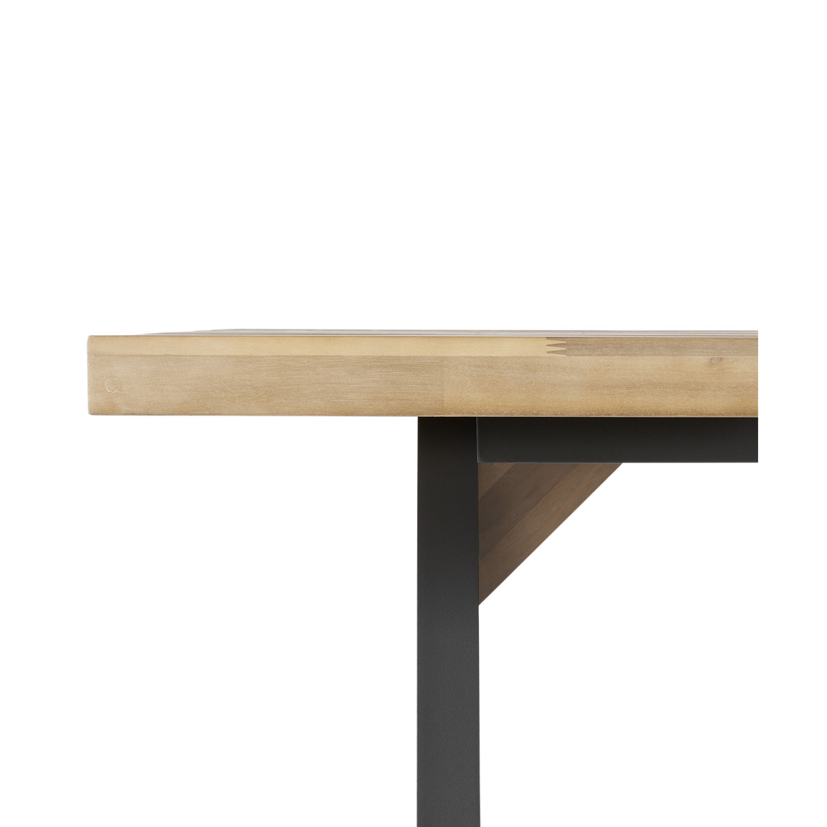 Bosco Garden Dining Table, Black & Acacia Wood – image 8